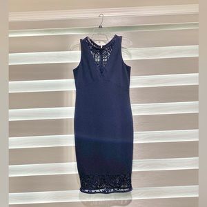 Navy midi dress size M